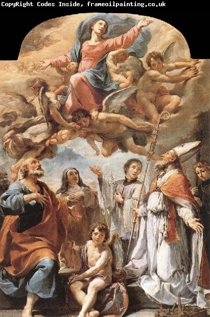 Ubaldo Gandolfi The Madonna in the glory with holy